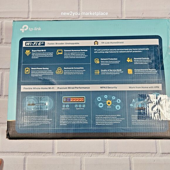 TP-Link Dual-Band AX3000 Wi-Fi 6 Router Archer AX55 | Wireless Gigabit Internet - Picture 3 of 9